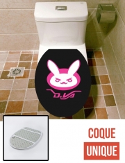 Housse de toilette - Décoration abattant wc Overwatch D.Va Bunny Tribute Lapin Rose