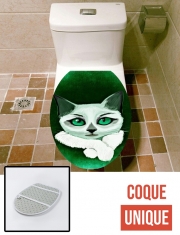 Housse de toilette - Décoration abattant wc Painting Cat