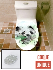 Housse de toilette - Décoration abattant wc Panda Watercolor