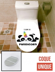 Housse de toilette - Décoration abattant wc Panda x Licorne Means Pandicorn
