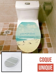 Housse de toilette - Décoration abattant wc paradise