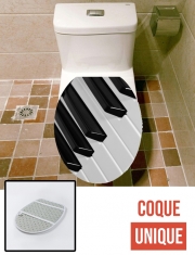 Housse de toilette - Décoration abattant wc Piano