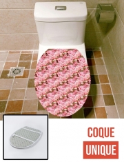Housse de toilette - Décoration abattant wc Bouquet de Roses