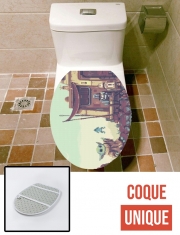 Housse de toilette - Décoration abattant wc Pixel Retro Mandalorian