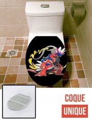 Housse de toilette - Décoration abattant wc Pokemon Ecarlate