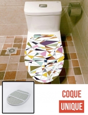 Housse de toilette - Décoration abattant wc Polygon Art
