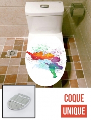 Housse de toilette - Décoration abattant wc Ponyo Art