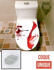 Housse de toilette - Décoration abattant wc Flaque de sang
