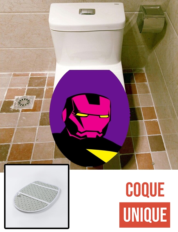 Housse de toilette - Décoration abattant wc Pop the iron!