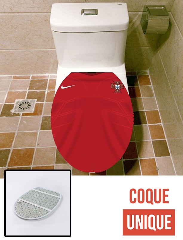 Housse de toilette - Décoration abattant wc Portugal World Cup Russia 2018 