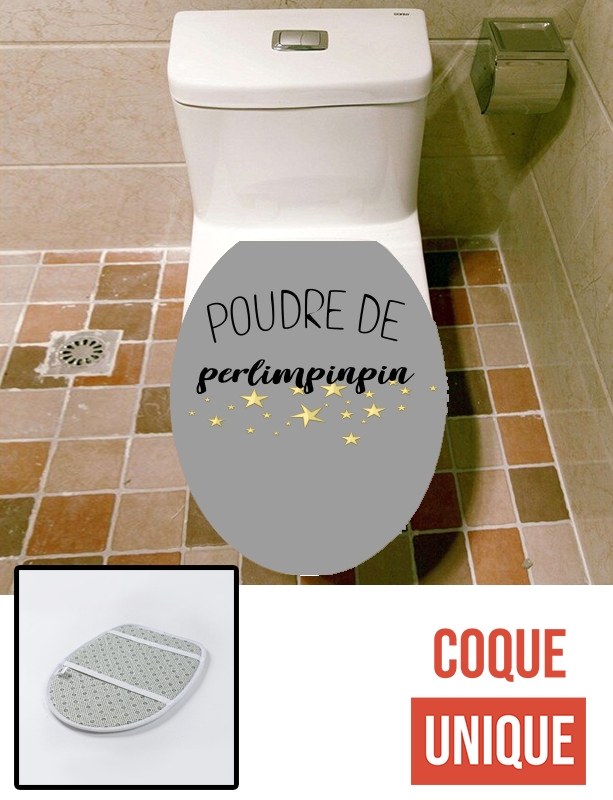 Housse de toilette - Décoration abattant wc Poudre de perlimpinpin