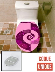 Housse de toilette - Décoration abattant wc PRETTY IN PINK