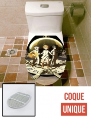 Housse de toilette - Décoration abattant wc Promised Neverland Lunch time