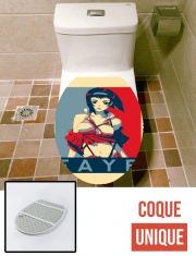 Housse de toilette - Décoration abattant wc Propaganda Faye CowBoy