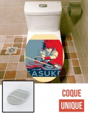 Housse de toilette - Décoration abattant wc Propaganda Sasuke