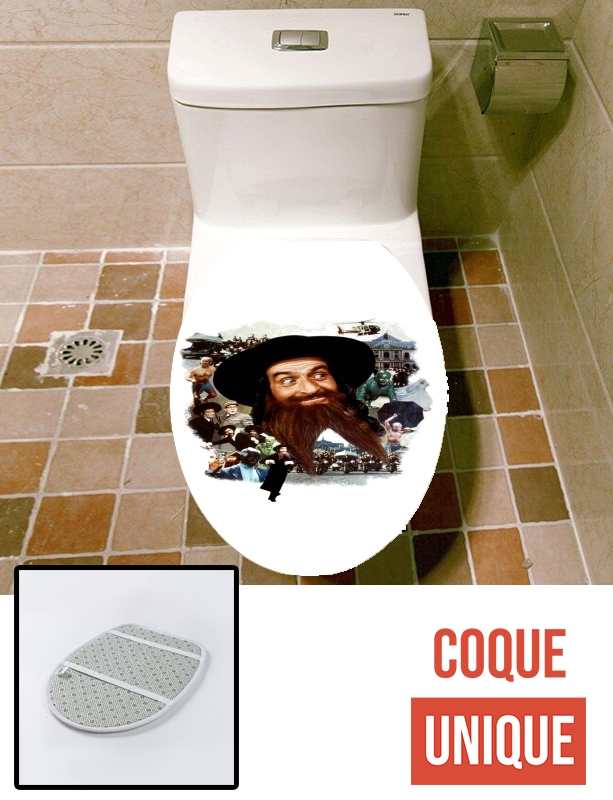 Housse de toilette - Décoration abattant wc Rabbi Jacob