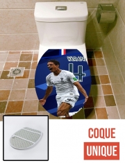 Housse de toilette - Décoration abattant wc Raphael Varane Football Art