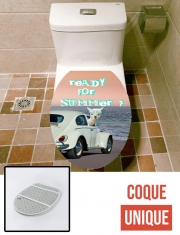Housse de toilette - Décoration abattant wc READY FOR SUMMER ?