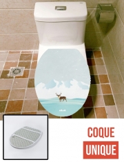 Housse de toilette - Décoration abattant wc Reindeer