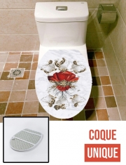 Housse de toilette - Décoration abattant wc Roman Marble