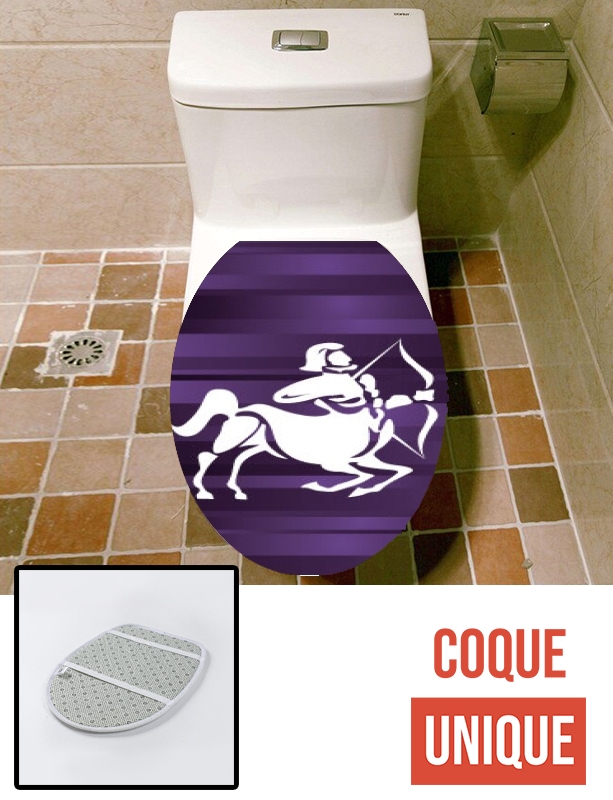 Housse de toilette - Décoration abattant wc Sagittaire - Signe du Zodiaque