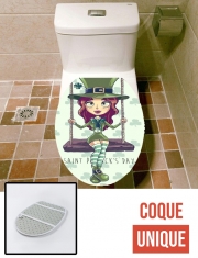 Housse de toilette - Décoration abattant wc Saint Patrick's Girl