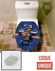 Housse de toilette - Décoration abattant wc Seattle Seahawks: QB 3 - Russell Wilson