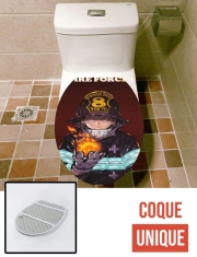 Housse de toilette - Décoration abattant wc Shinra kusakabe fire force