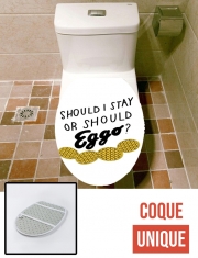 Housse de toilette - Décoration abattant wc Should i stay or shoud i Eggo ?