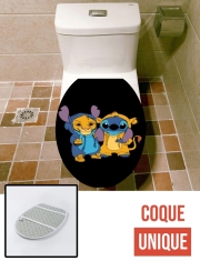 Housse de toilette - Décoration abattant wc Simba X Stitch best friends