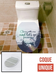 Housse de toilette - Décoration abattant wc Snow