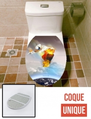 Housse de toilette - Décoration abattant wc Snow Or Die - Ski Snowboard