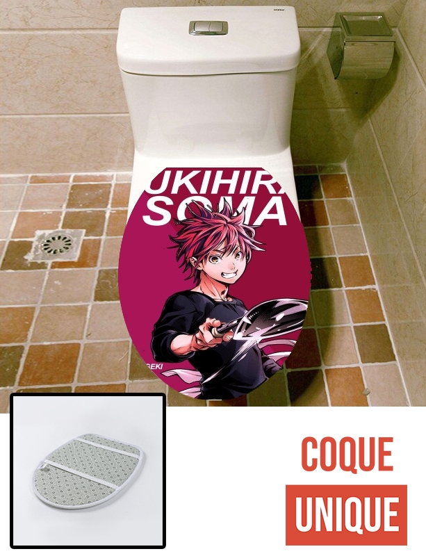 Housse de toilette - Décoration abattant wc Soma Yukihira Food wars