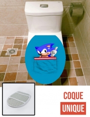 Housse de toilette - Décoration abattant wc Sonic in the pocket