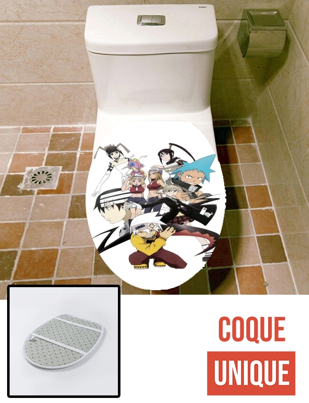 Housse de toilette - Décoration abattant wc Soul Eater Manga