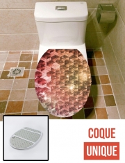 Housse de toilette - Décoration abattant wc spheric cubes