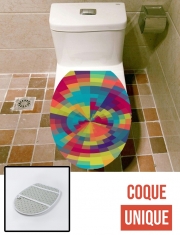 Housse de toilette - Décoration abattant wc Spiral of colors