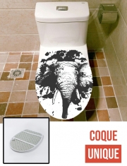 Housse de toilette - Décoration abattant wc Splashing Elephant
