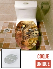 Housse de toilette - Décoration abattant wc steampunk