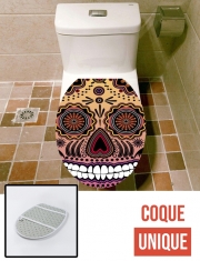 Housse de toilette - Décoration abattant wc sugar skull , multicolor