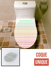 Housse de toilette - Décoration abattant wc Aztec Estivale