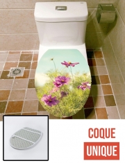 Housse de toilette - Décoration abattant wc summer cosmos