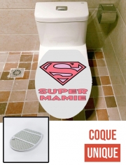 Housse de toilette - Décoration abattant wc Super Mamie