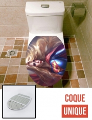 Housse de toilette - Décoration abattant wc Supergirl