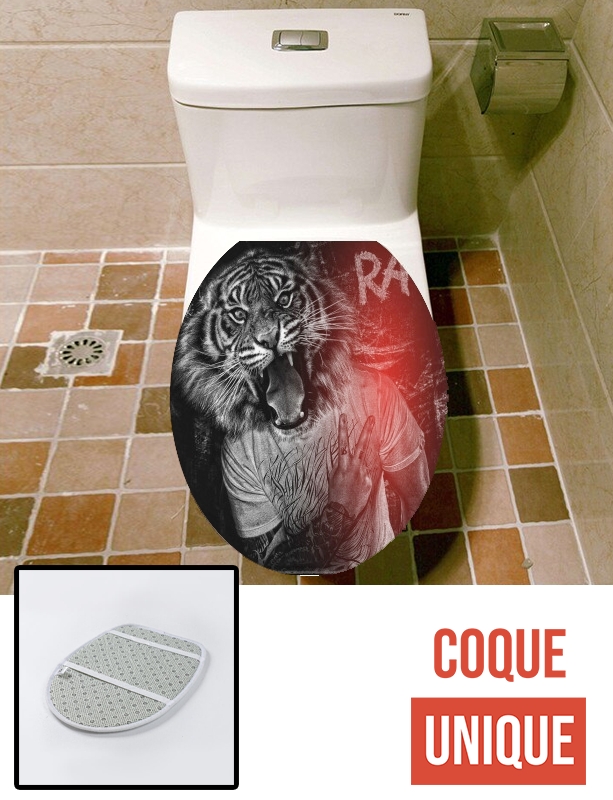 Housse de toilette - Décoration abattant wc Swag Tiger