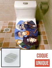 Housse de toilette - Décoration abattant wc Team Yondaime Kakashi Obito Rin