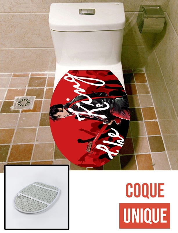 Housse de toilette - Décoration abattant wc The King Presley