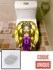 Housse de toilette - Décoration abattant wc Raiponce - Je veux y croire