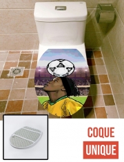 Housse de toilette - Décoration abattant wc The Magic Carioca Brazil Pixel Art