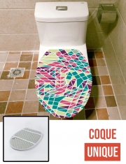 Housse de toilette - Décoration abattant wc Triangle Pattern